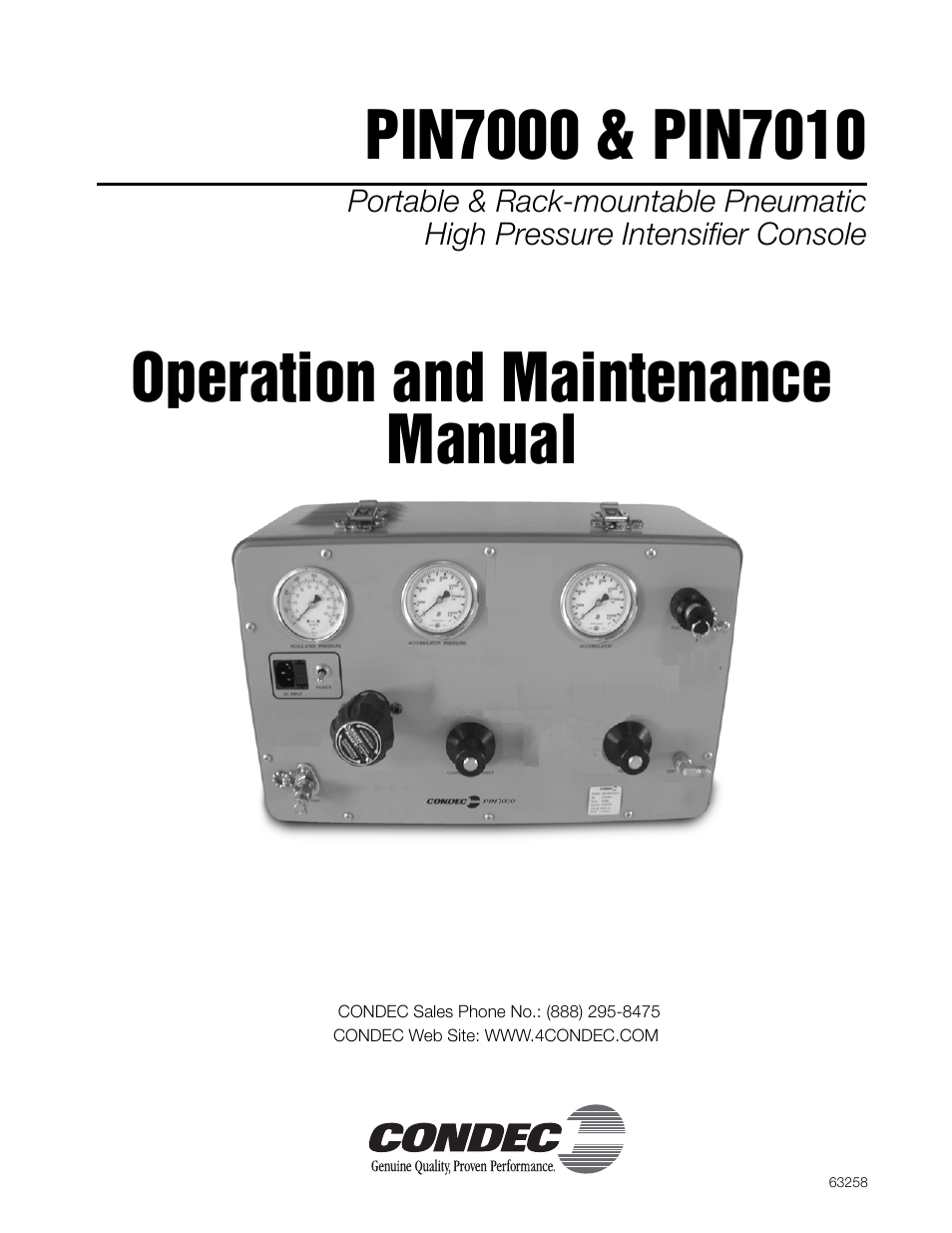Condec PIN7010 User Manual | 33 pages