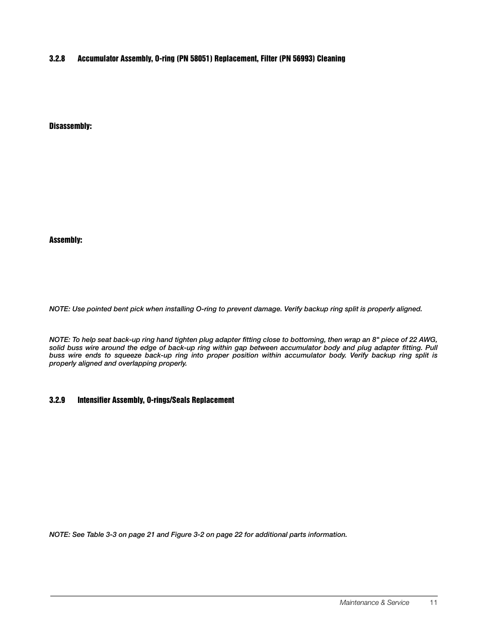 9 intensifier assembly, o-rings/seals replacement | Condec PIN7010 User Manual | Page 15 / 33