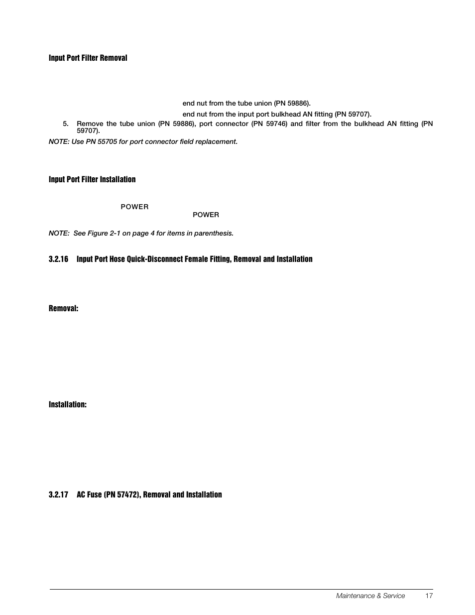 17 ac fuse (pn 57472), removal and installation | Condec PIN7010 User Manual | Page 21 / 33