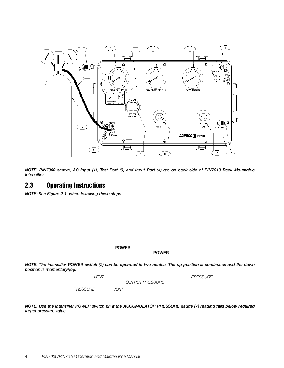 3 operating instructions | Condec PIN7010 User Manual | Page 8 / 33