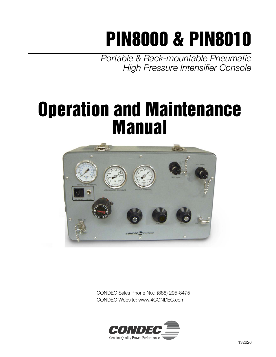 Condec PIN8010 User Manual | 41 pages