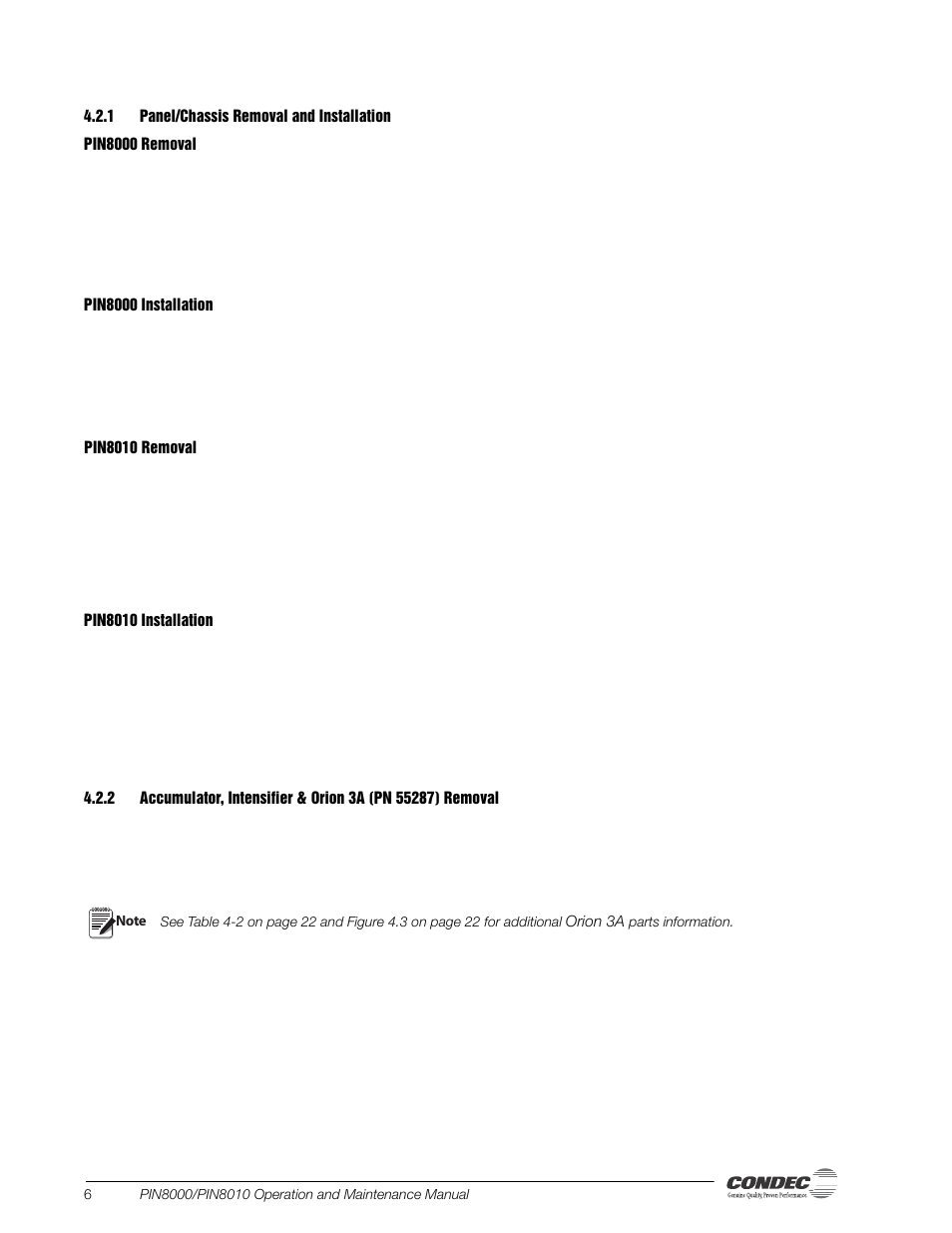 1 panel/chassis removal and installation, Panel/chassis removal and installation | Condec PIN8010 User Manual | Page 12 / 41