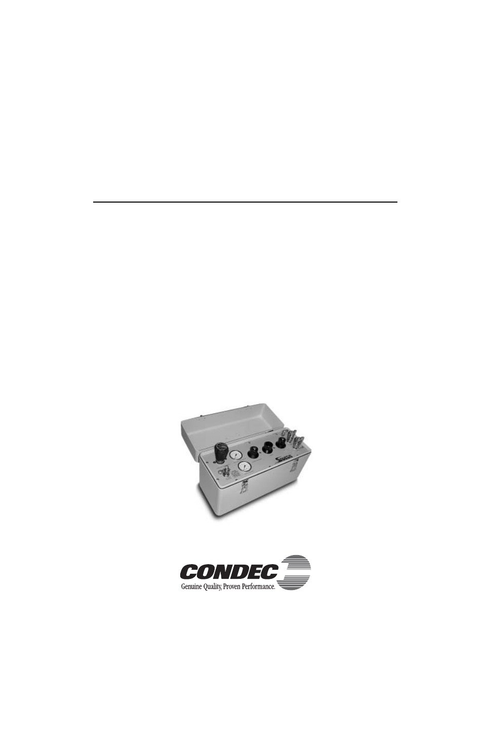 Condec Source 3000 User Manual | 22 pages