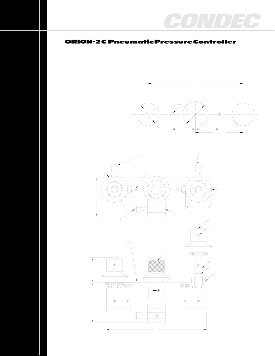 Orion-2c pneumatic pressure controller | Condec Orion-2C User Manual | Page 2 / 4