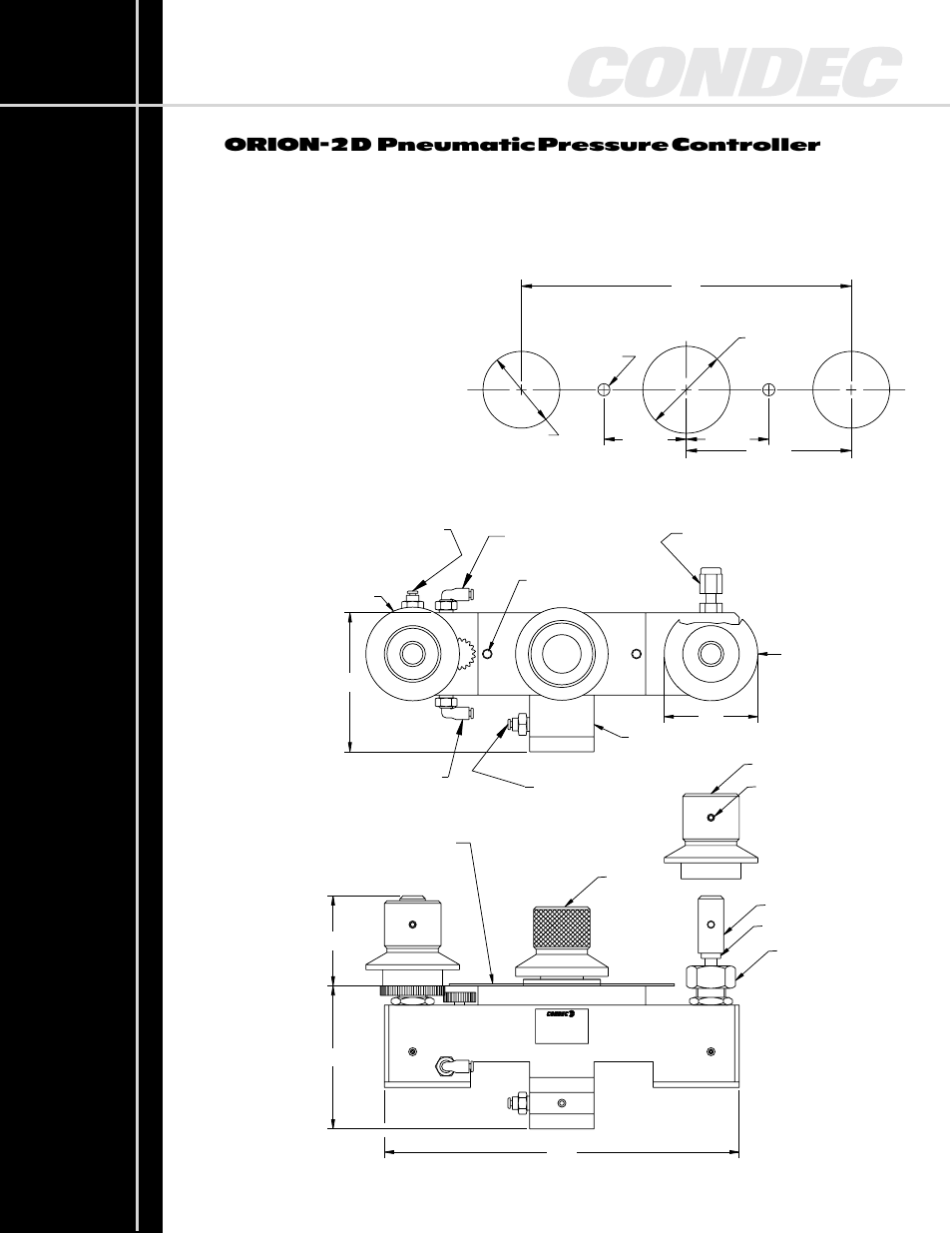 Orion-2d pneumatic pressure controller | Condec Orion-2D User Manual | Page 2 / 4