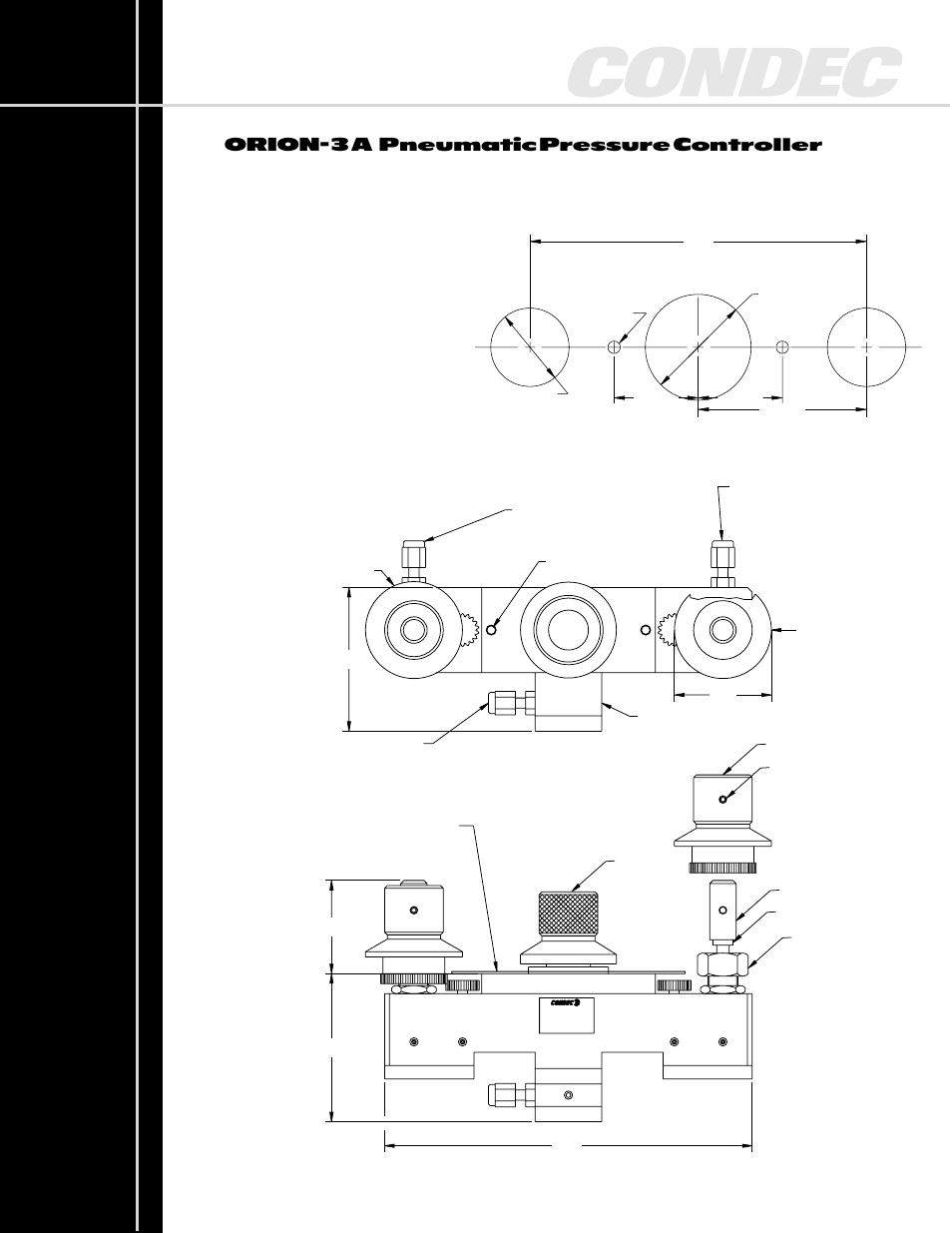 Orion-3a pneumatic pressure controller | Condec Orion-3A User Manual | Page 2 / 4
