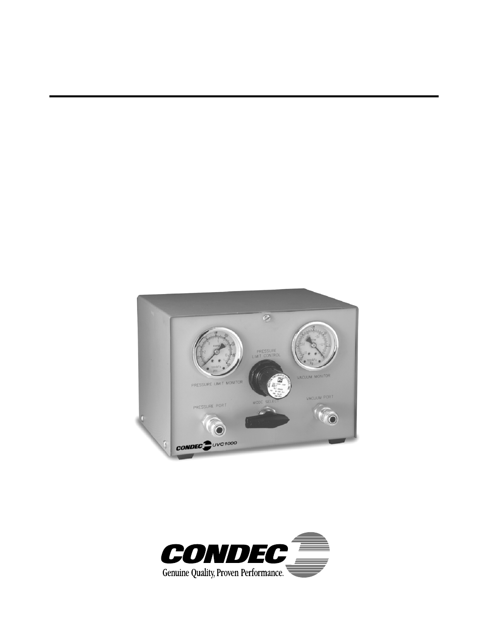 Condec UVC1010 User Manual | 13 pages