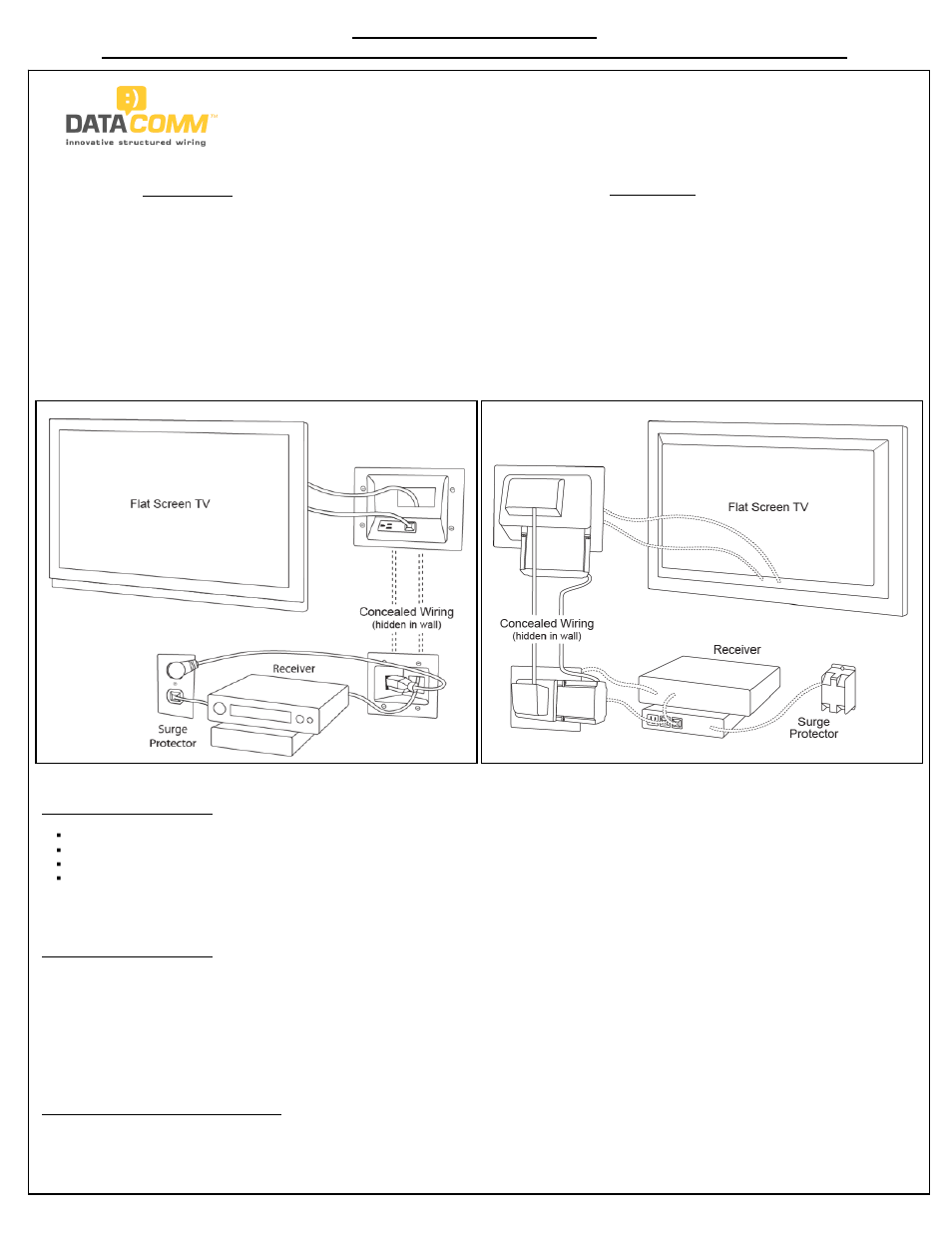 Is 45-0028-wh | DataComm 45-0028-WH Recessed Pro-Power Kit User Manual | Page 5 / 8