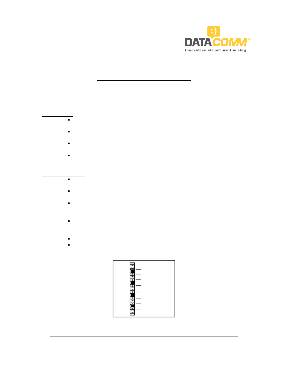 DataComm 70-0020 1X8 Coaxial 4X10 Phone Module User Manual | 2 pages