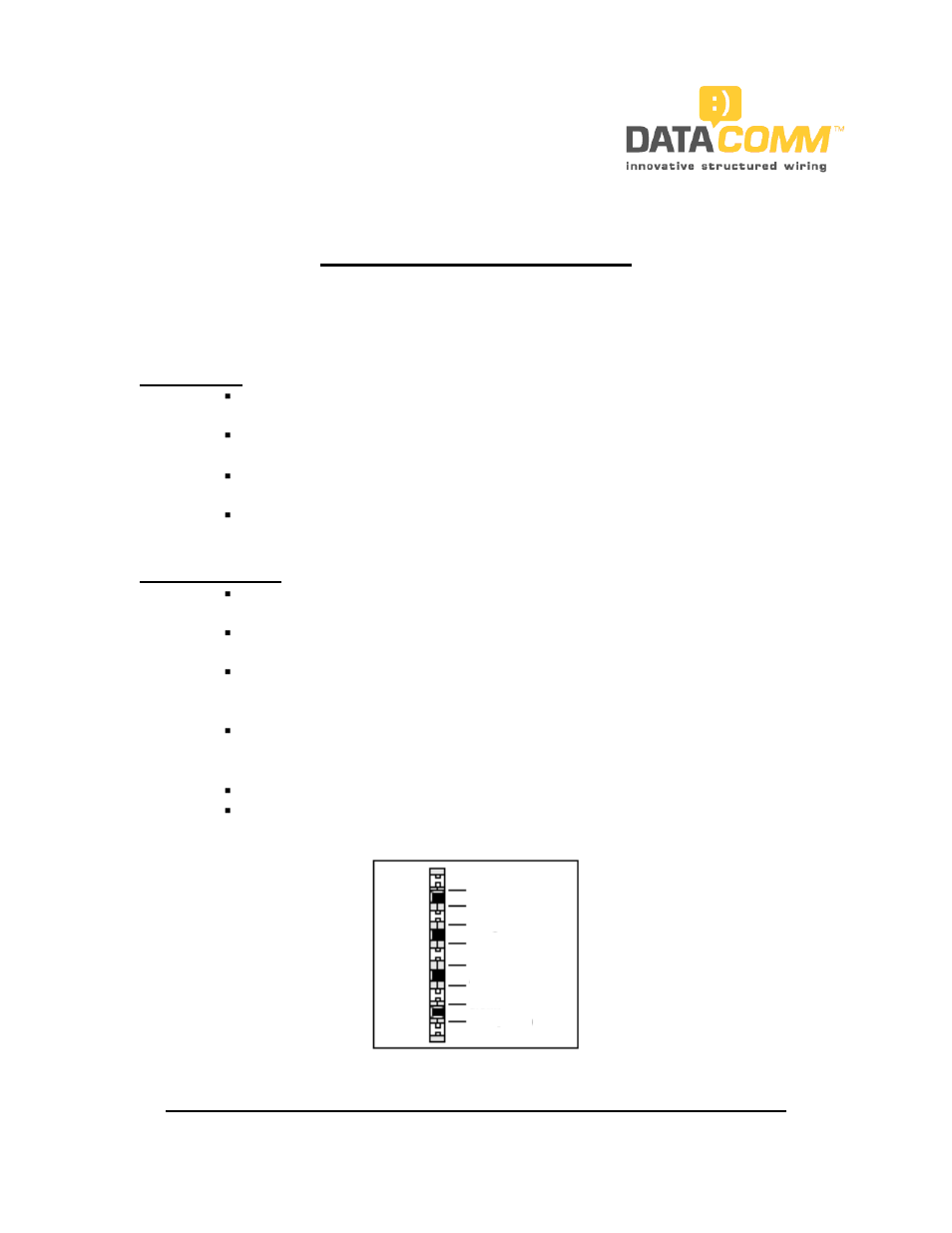 DataComm 70-0021 1X6 Coaxial 4X6 Phone Module User Manual | 2 pages