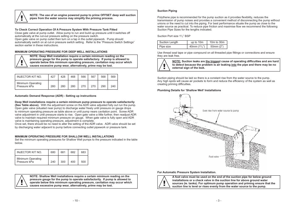 Davey PRIME JET 240 PUMPS AND PRESSURE SYSTEMS User Manual | Page 3 / 6