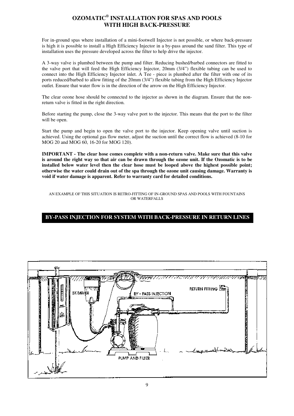 Ozomatic | Davey OZOMATIC OZONE GENERATORS User Manual | Page 9 / 12