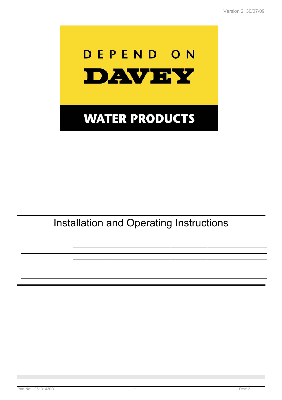 Davey POOL AND SPA GAS HEATERS User Manual | 27 pages