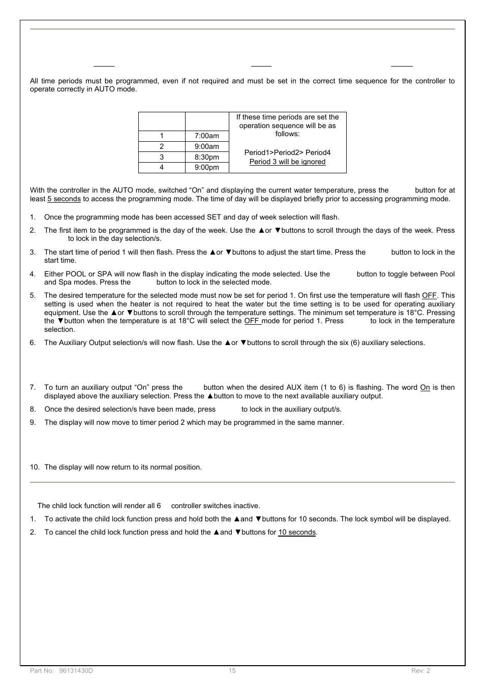 Davey POOL AND SPA GAS HEATERS User Manual | Page 15 / 27