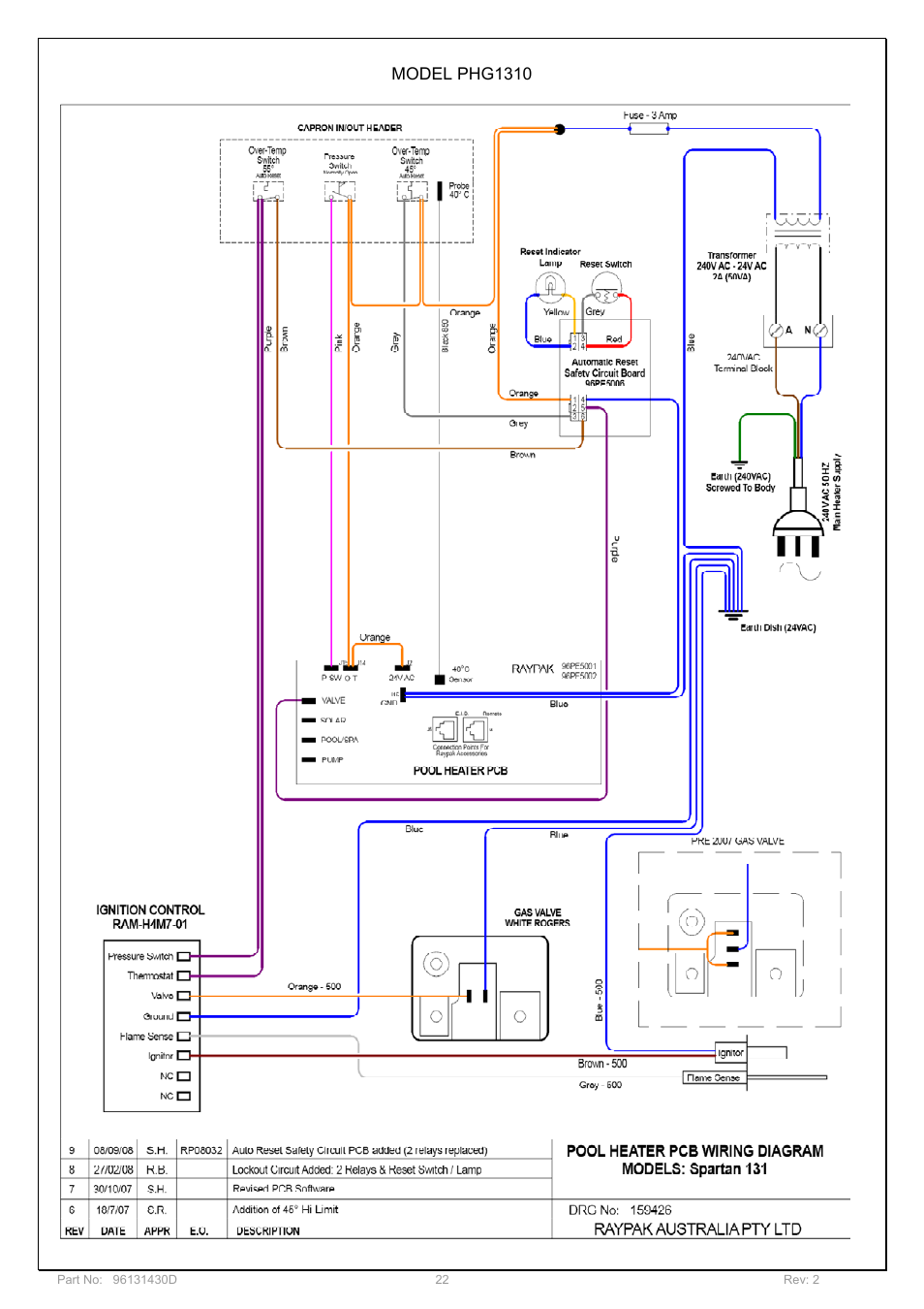 Davey POOL AND SPA GAS HEATERS User Manual | Page 22 / 27