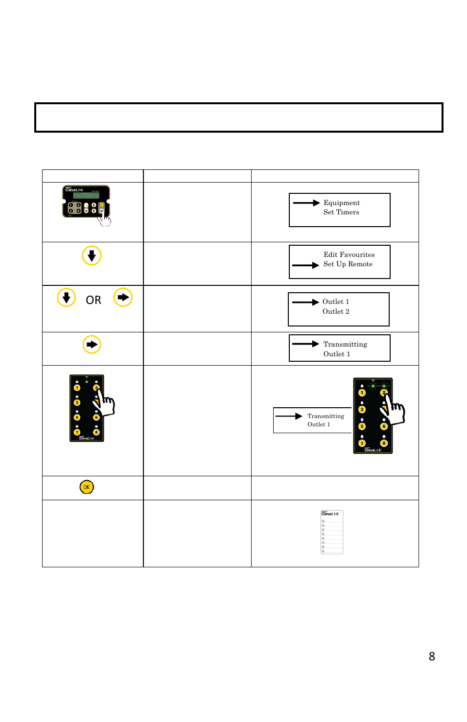 8setting up the remote (mcu) | Davey CLEVALINK SYSTEM CONTROLS User Manual | Page 8 / 16