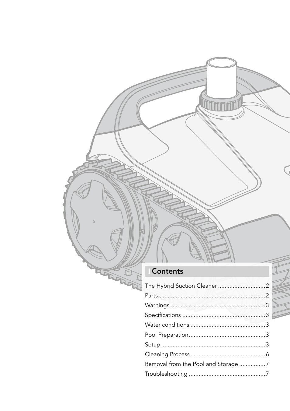 Davey PoolSweepa Hybrid - Robotic Suction Pool Cleaner User Manual | Page 3 / 12