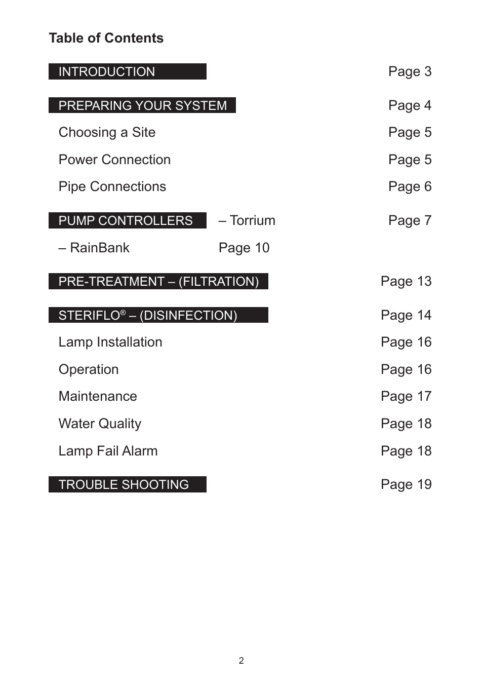 Davey Aquashield MAX Packaged Ultra Violet Water Treatment System User Manual | Page 2 / 24