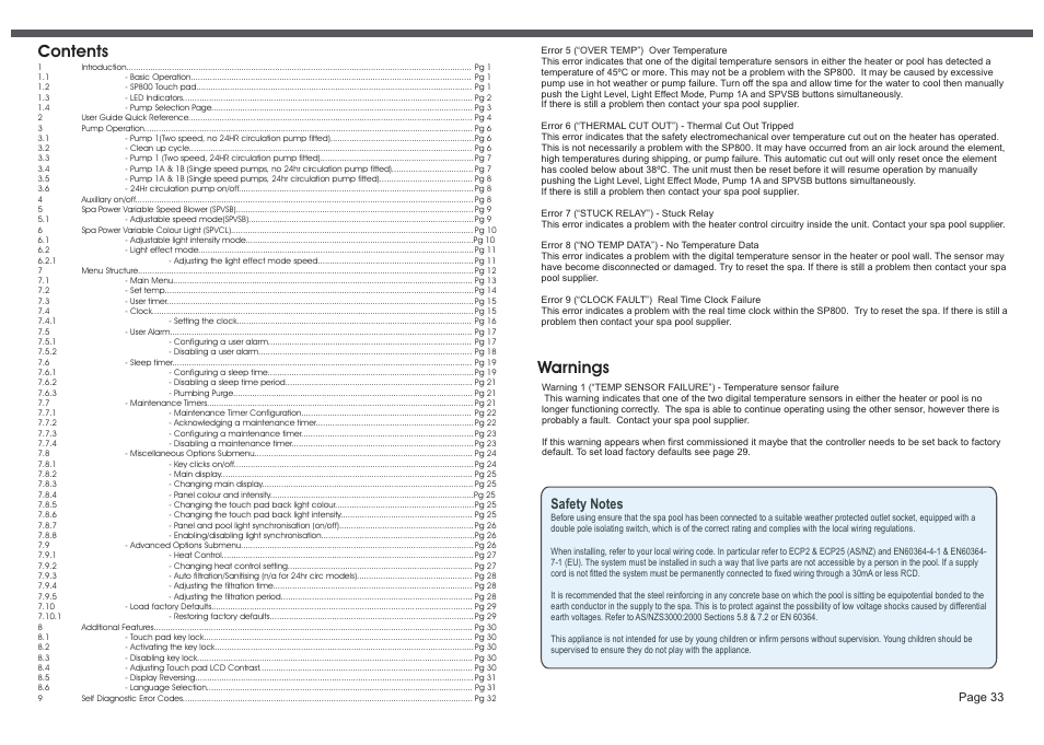 Davey SP800-20,30 Single/3 phase SPAPOWER CONTROLLER User Manual | Page 2 / 18