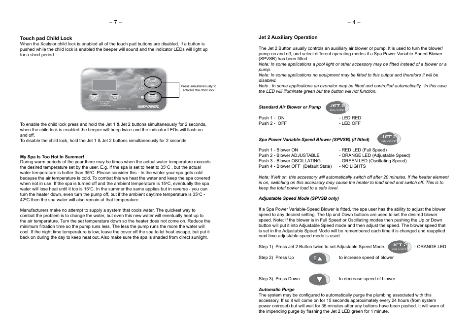 Davey QX350P15 (15A) Xcelsior Spa Pool System User Manual | Page 5 / 6