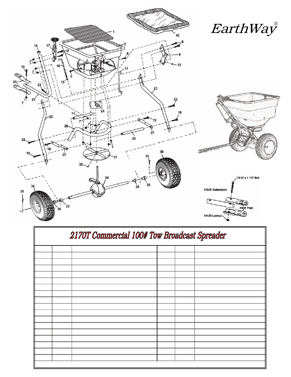 Earthway, Products, inc | Earthway Outlet 2170TSU User Manual | Page 6 / 6