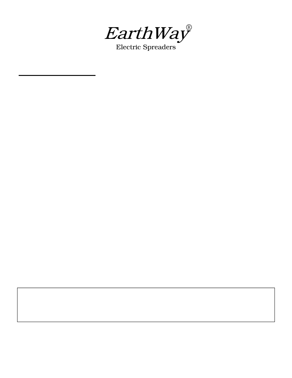 Earthway, Rate setting worksheet | Earthway Outlet M20 User Manual | Page 4 / 6