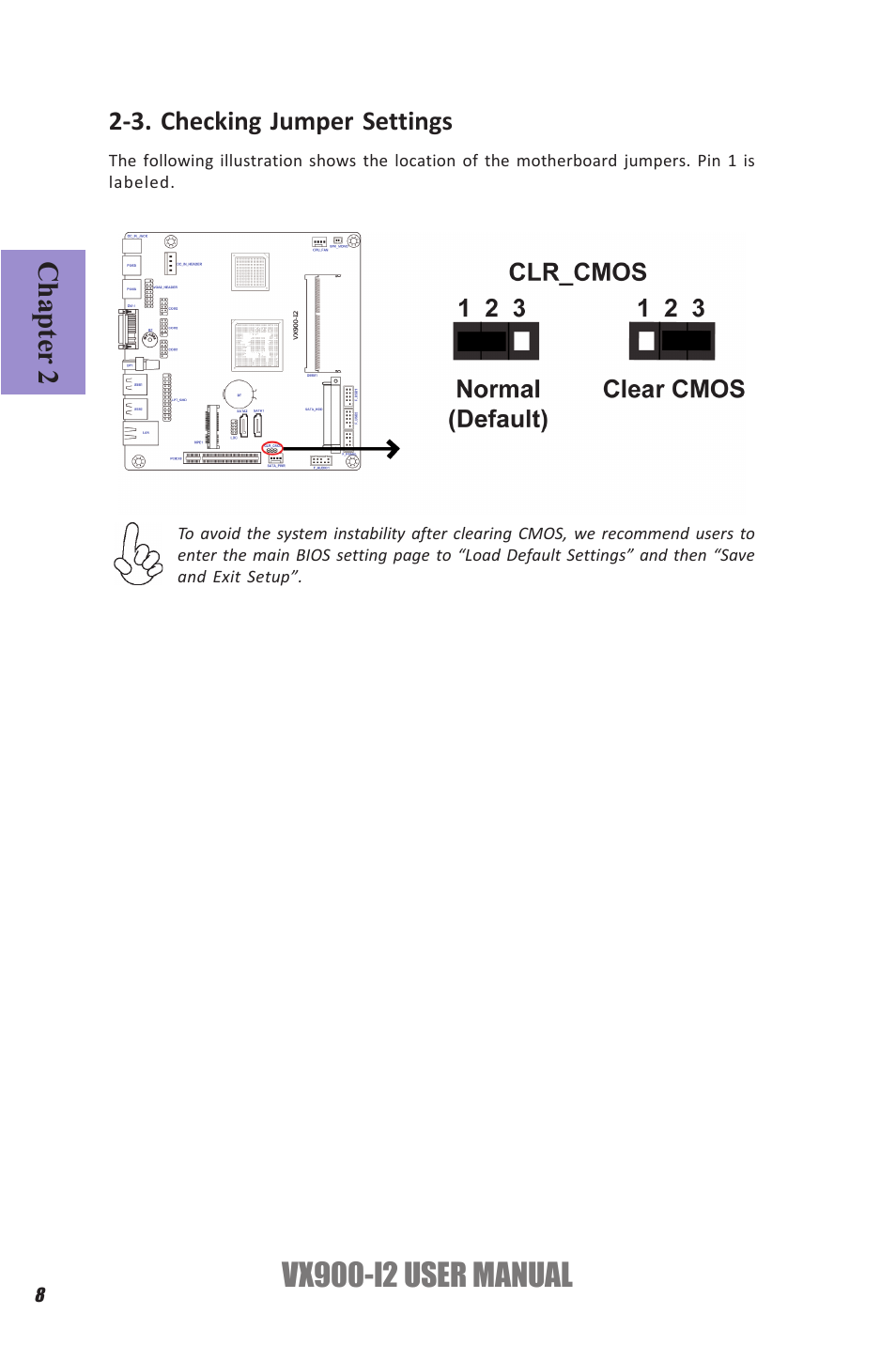 Vx900-i2 user manual, Chapter 2 | Elitegroup VX900-I2 (V1.0) User Manual | Page 12 / 50