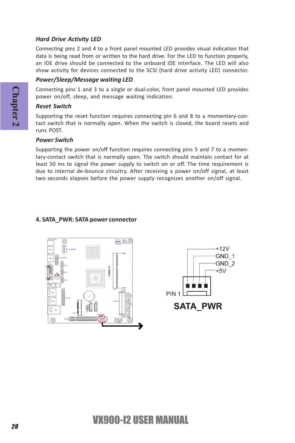 Vx900-i2 user manual, Chapter 2 | Elitegroup VX900-I2 (V1.0) User Manual | Page 24 / 50