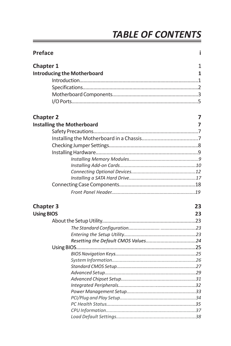 Elitegroup VX900-I2 (V1.0) User Manual | Page 3 / 50