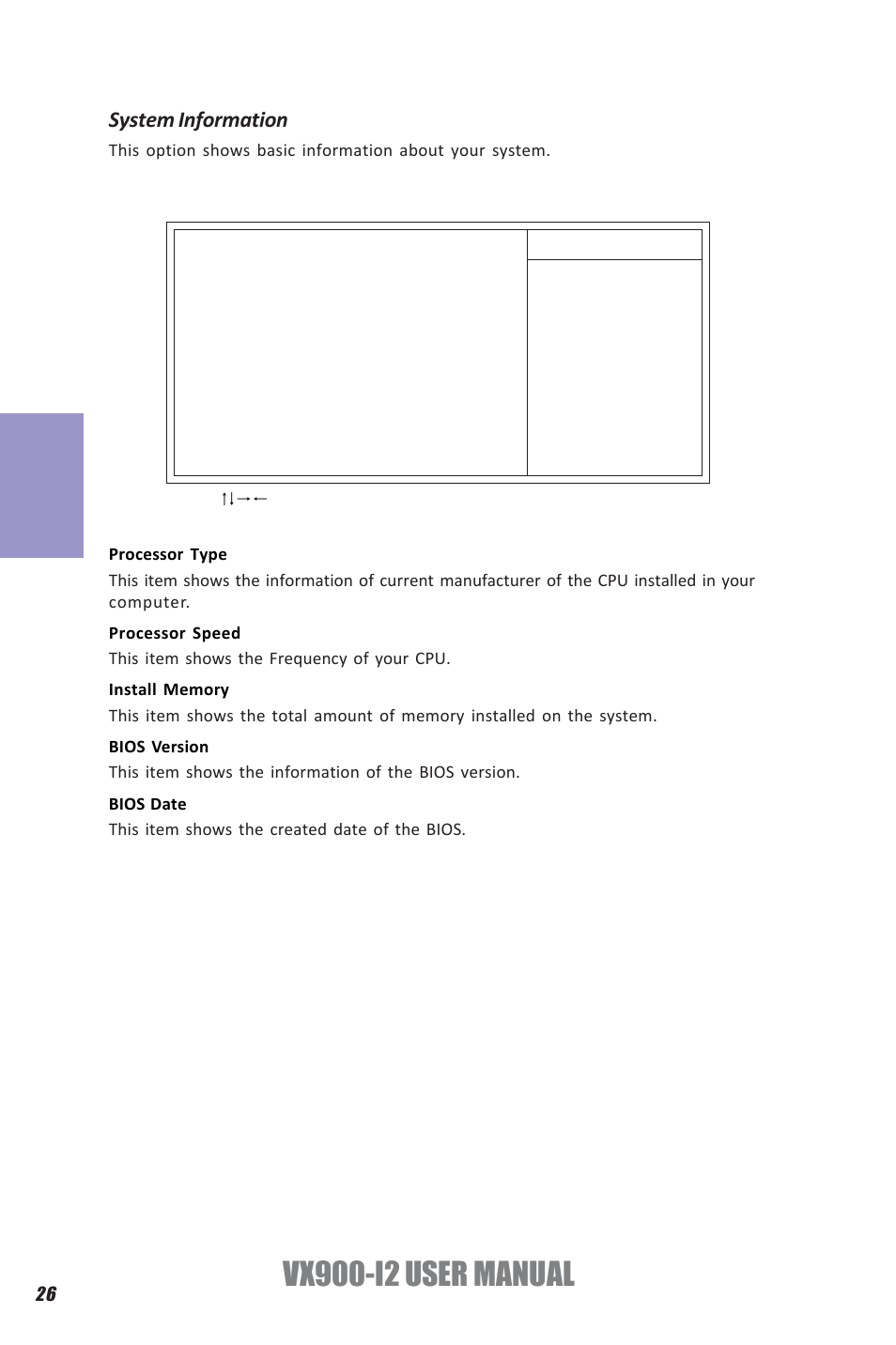 Vx900-i2 user manual, Chapter 3, System information | Elitegroup VX900-I2 (V1.0) User Manual | Page 30 / 50