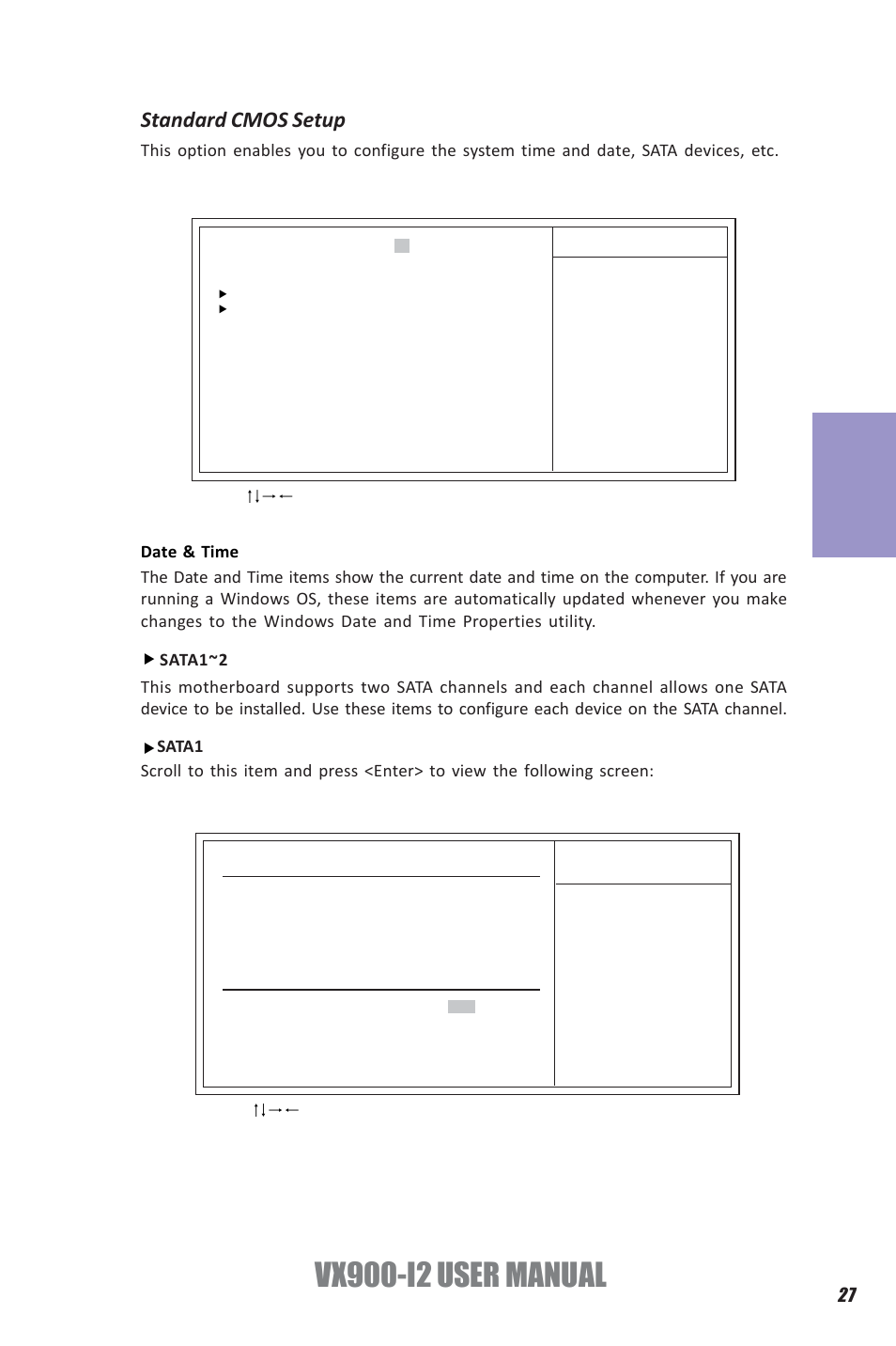 Vx900-i2 user manual, Chapter 3, Standard cmos setup | Elitegroup VX900-I2 (V1.0) User Manual | Page 31 / 50