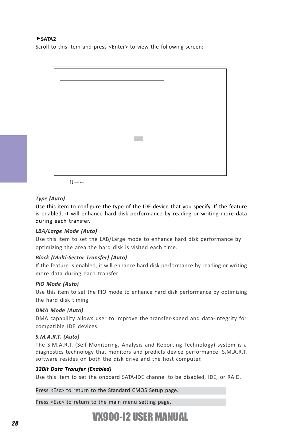 Vx900-i2 user manual, Chapter 3 | Elitegroup VX900-I2 (V1.0) User Manual | Page 32 / 50