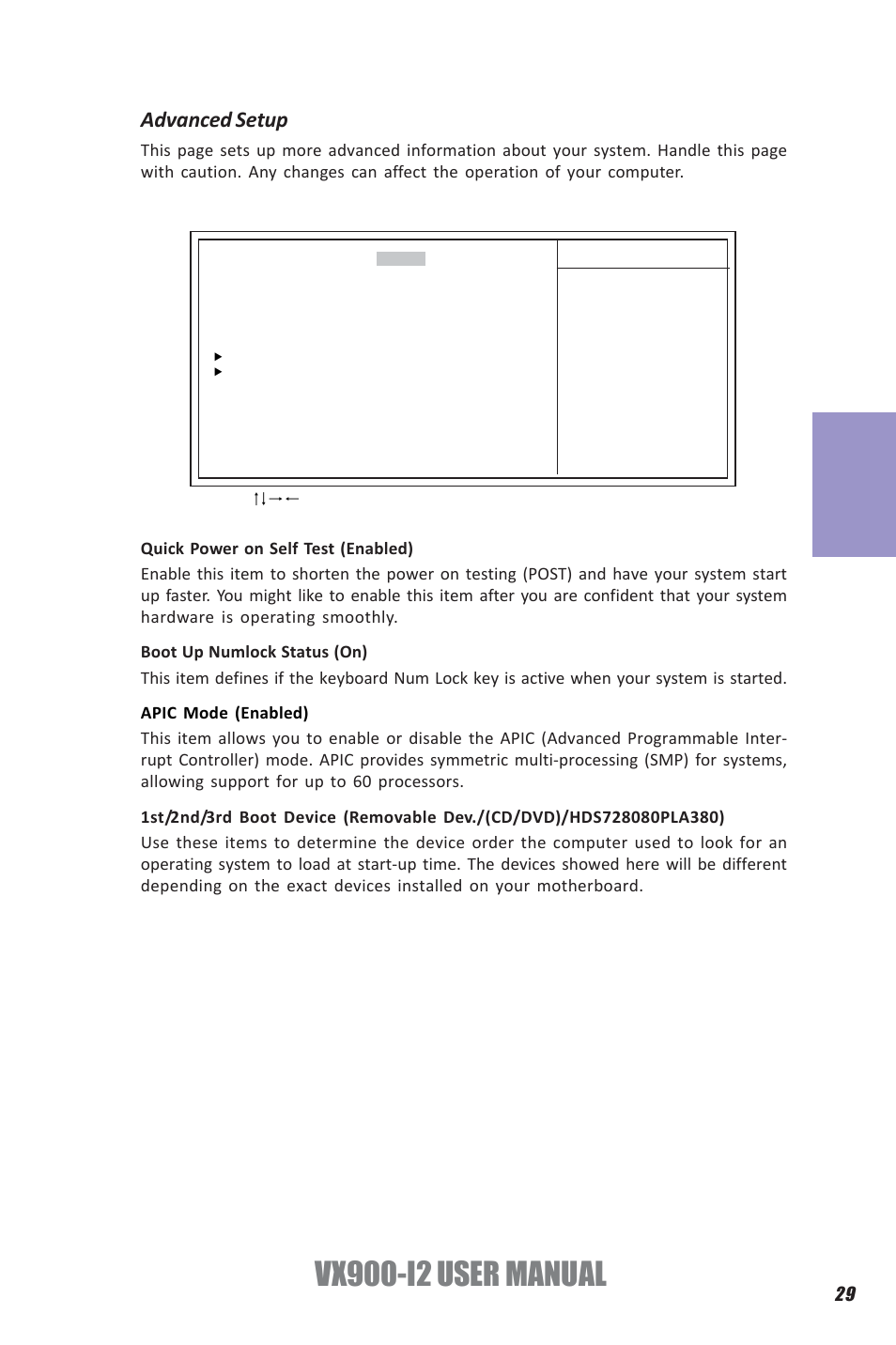 Vx900-i2 user manual, Chapter 3, Advanced setup | Elitegroup VX900-I2 (V1.0) User Manual | Page 33 / 50