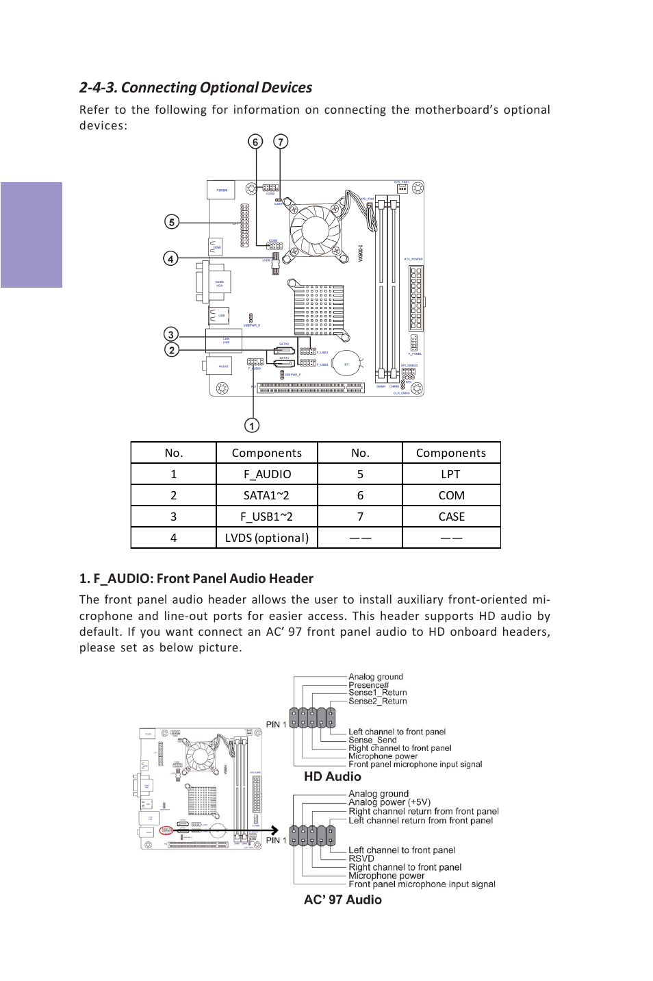 Vx900-i user manual, Chapter 2, 4-3. connecting optional devices | Elitegroup VX900-I (V1.0A) User Manual | Page 16 / 52
