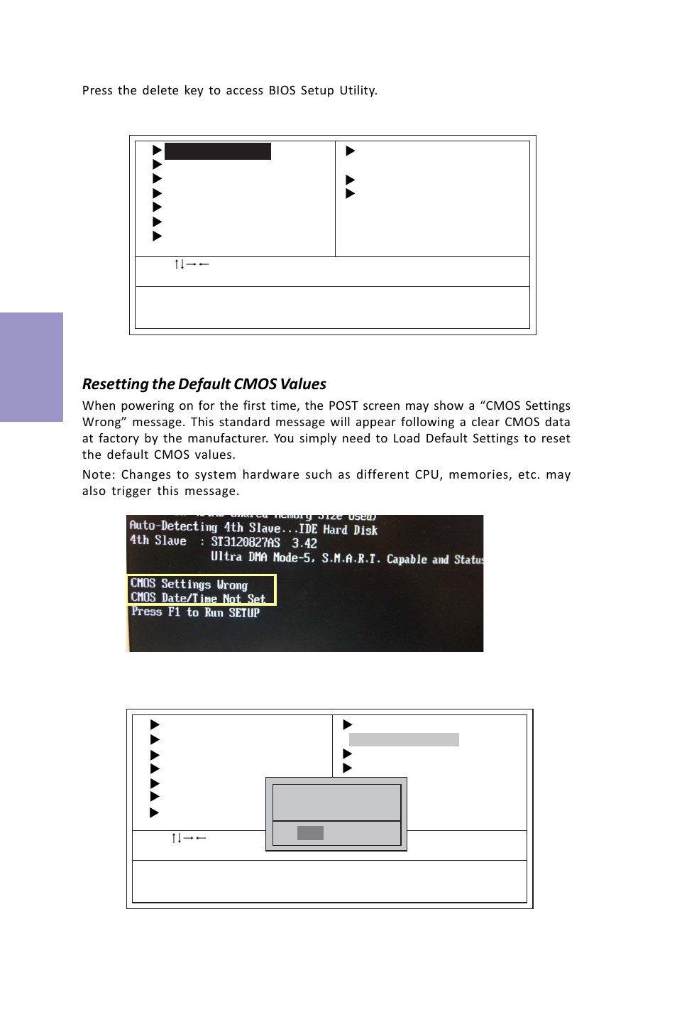 Vx900-i user manual, Chapter 3, Resetting the default cmos values | Elitegroup VX900-I (V1.0A) User Manual | Page 28 / 52