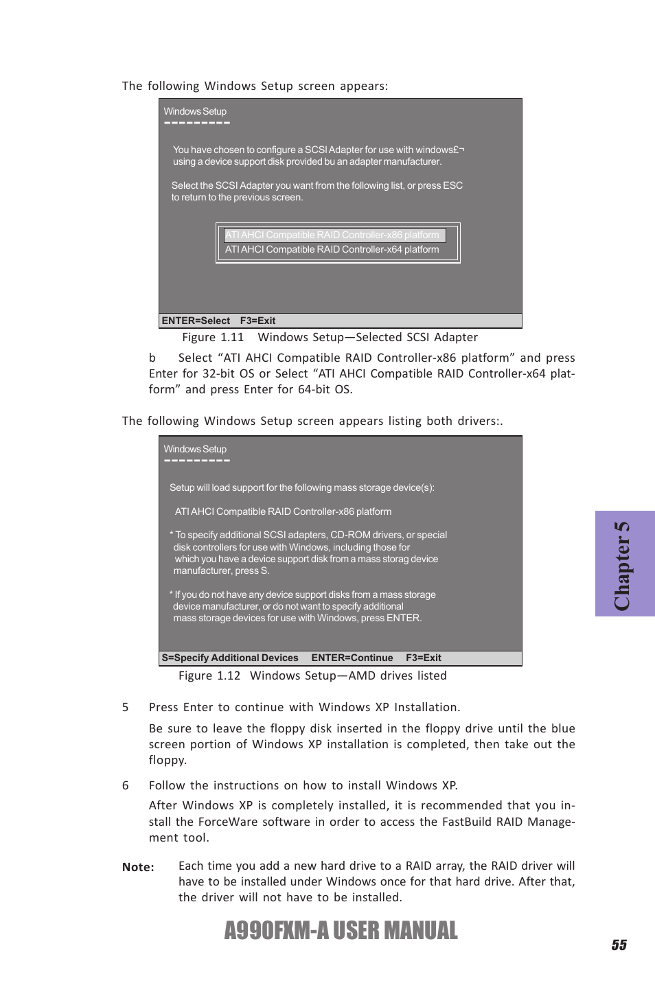 A990fxm-a user manual, Chapter 5 | Elitegroup A990FXM-A (V1.1) User Manual | Page 59 / 68