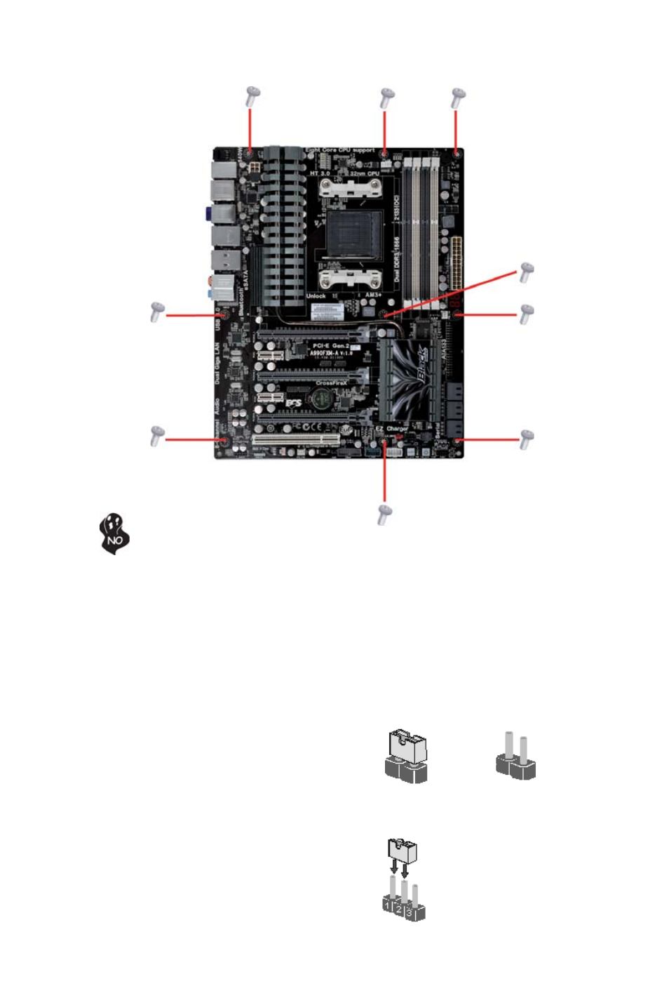 Installing the motherboard, Checking jumper settings | Elitegroup A990FXM-A (V1.0) User Manual | Page 14 / 76