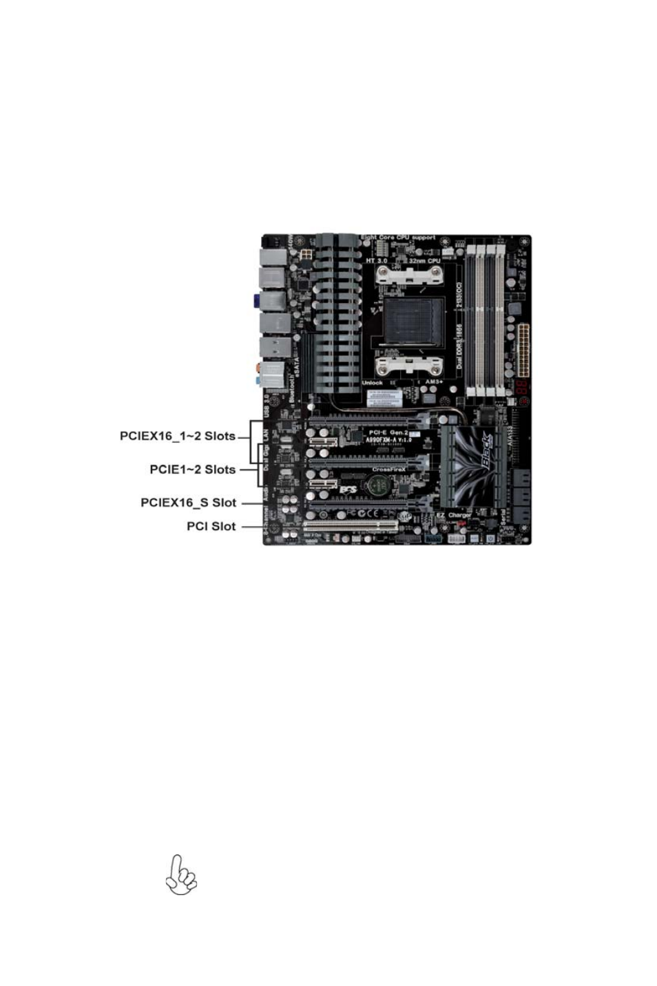 Installing the motherboard, Expansion slots | Elitegroup A990FXM-A (V1.0) User Manual | Page 19 / 76