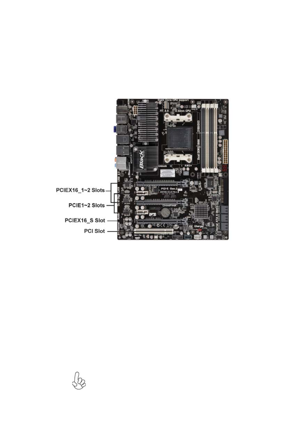 Installing the motherboard, Expansion slots | Elitegroup A990FXM-A Deluxe (V1.0) User Manual | Page 19 / 76