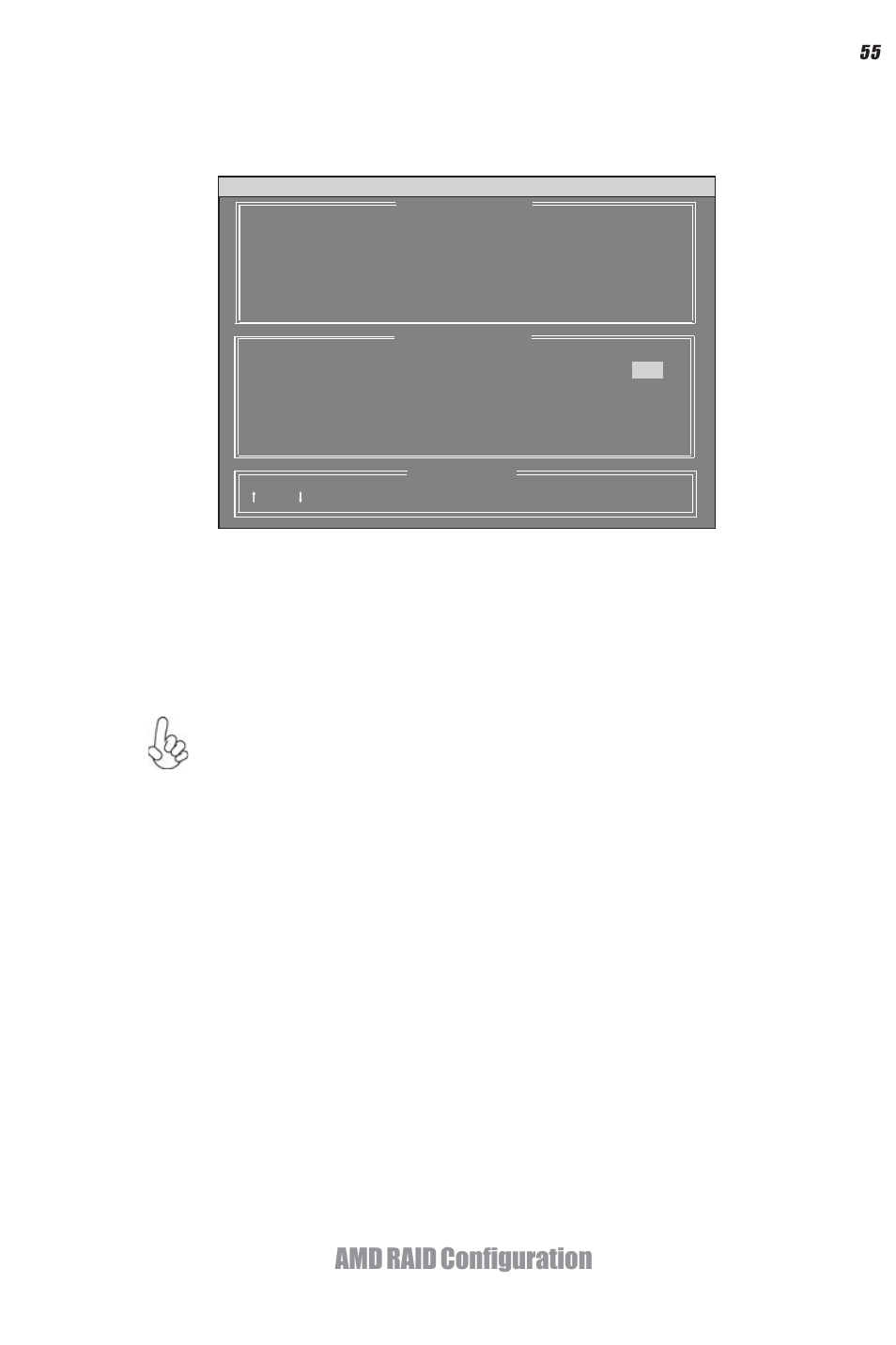 Amd raid configuration, Using the define a new array screen | Elitegroup A990FXM-A Deluxe (V1.0) User Manual | Page 59 / 76