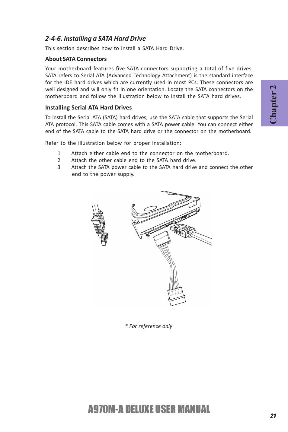 A970m-a deluxe user manual, Chapter 2 | Elitegroup A970M-A DELUXE (V1.0) User Manual | Page 25 / 74