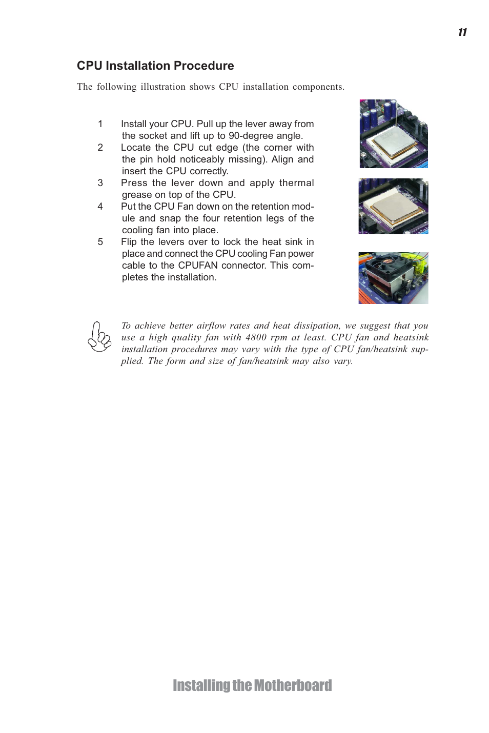 Installing the motherboard | Elitegroup A960M-M2 (V1.0) User Manual | Page 15 / 68
