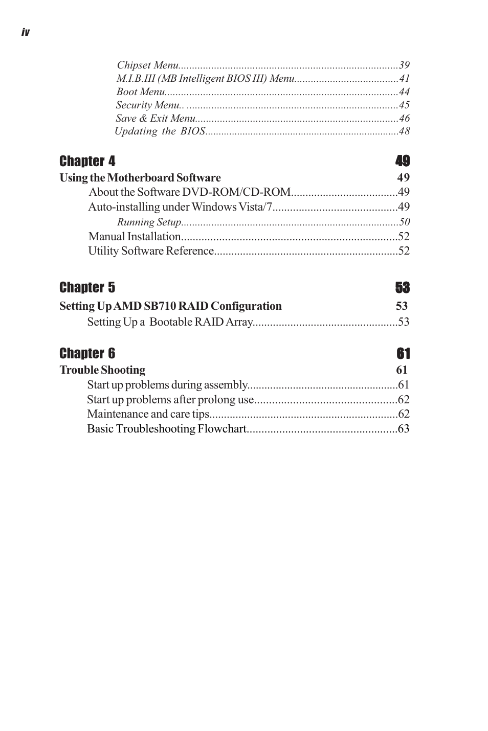 Elitegroup A960M-M2 (V1.0) User Manual | Page 4 / 68