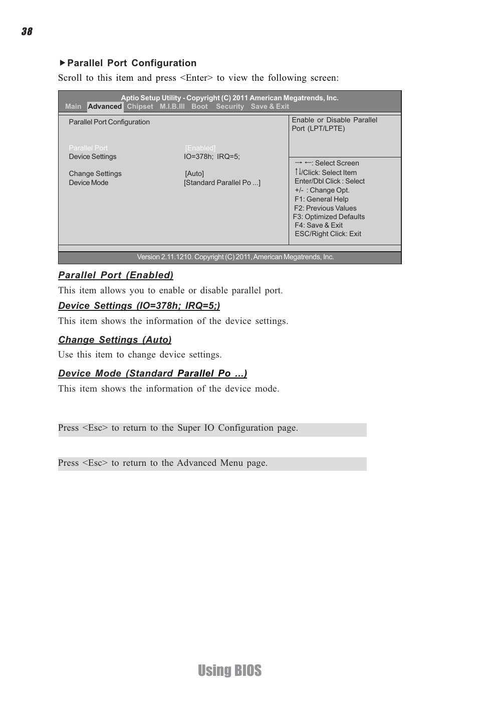 Using bios | Elitegroup A960M-M2 (V1.0) User Manual | Page 42 / 68