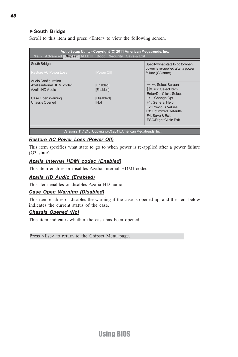 Using bios | Elitegroup A960M-M2 (V1.0) User Manual | Page 44 / 68
