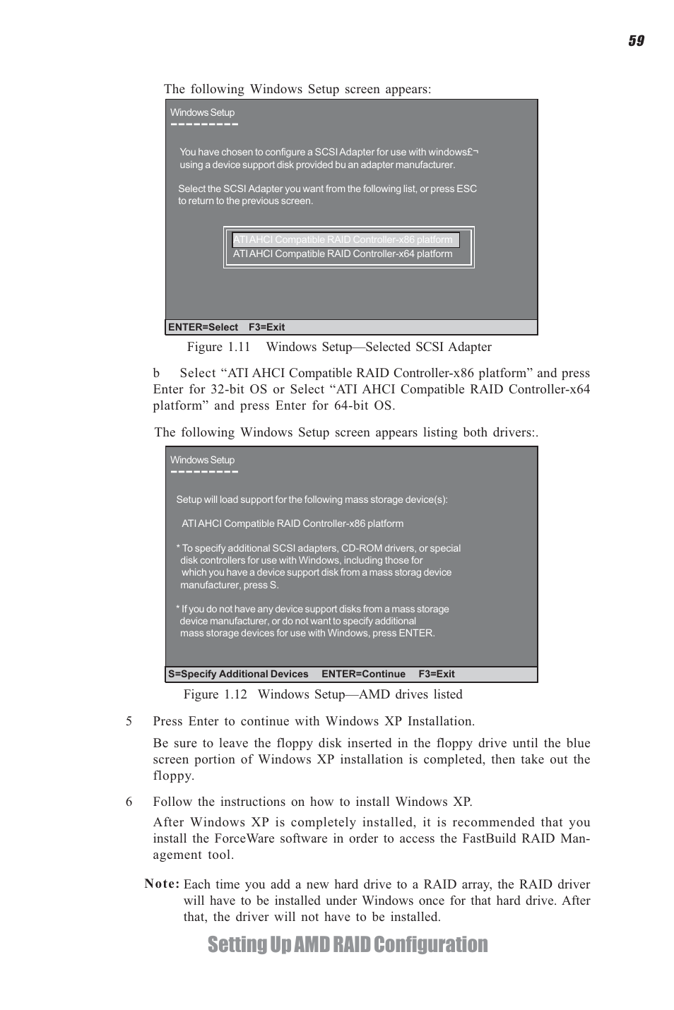 Setting up amd raid configuration | Elitegroup A960M-M2 (V1.0) User Manual | Page 63 / 68