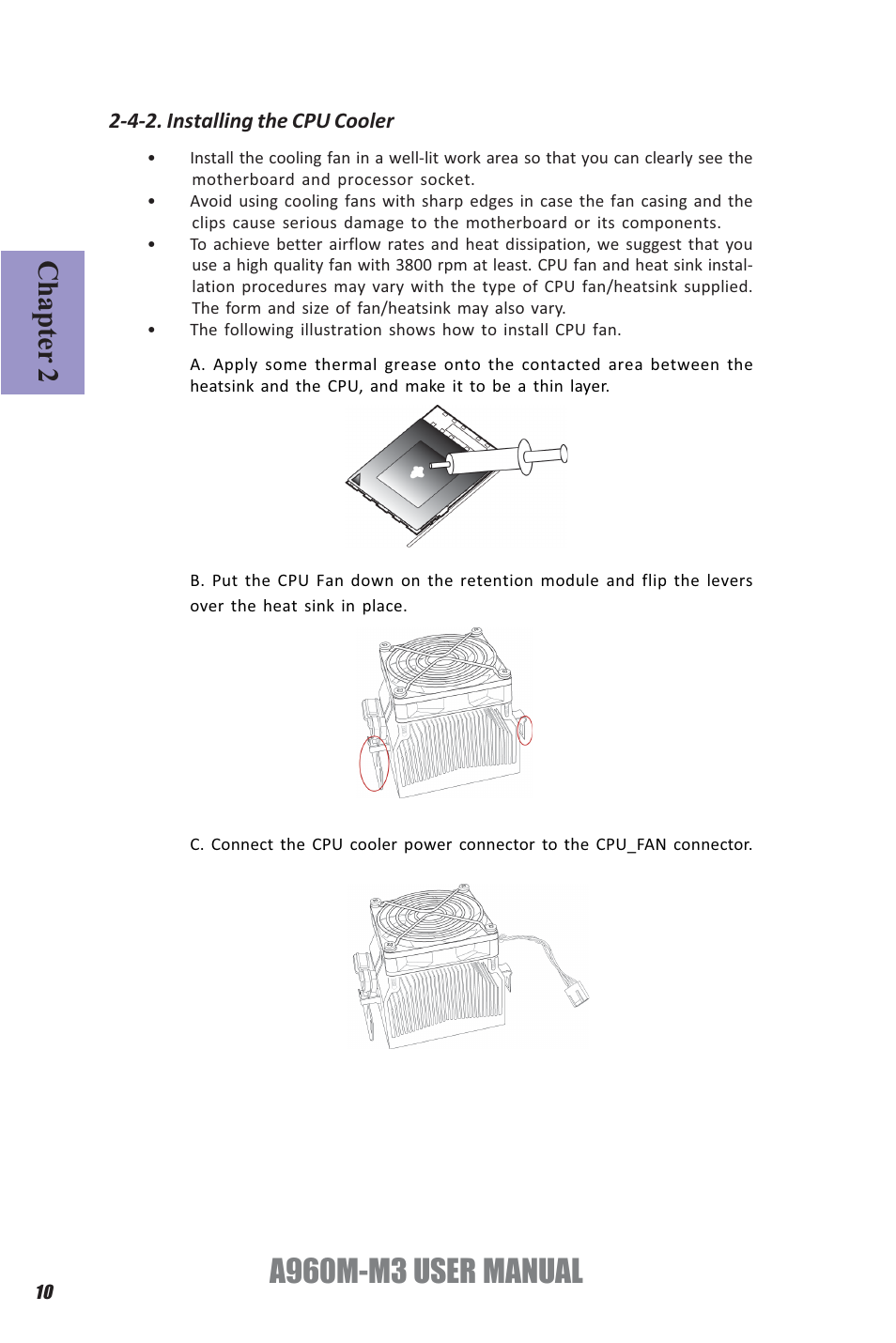 A960m-m3 user manual, Chapter 2 | Elitegroup A960M-M3 (V1.0) User Manual | Page 14 / 68