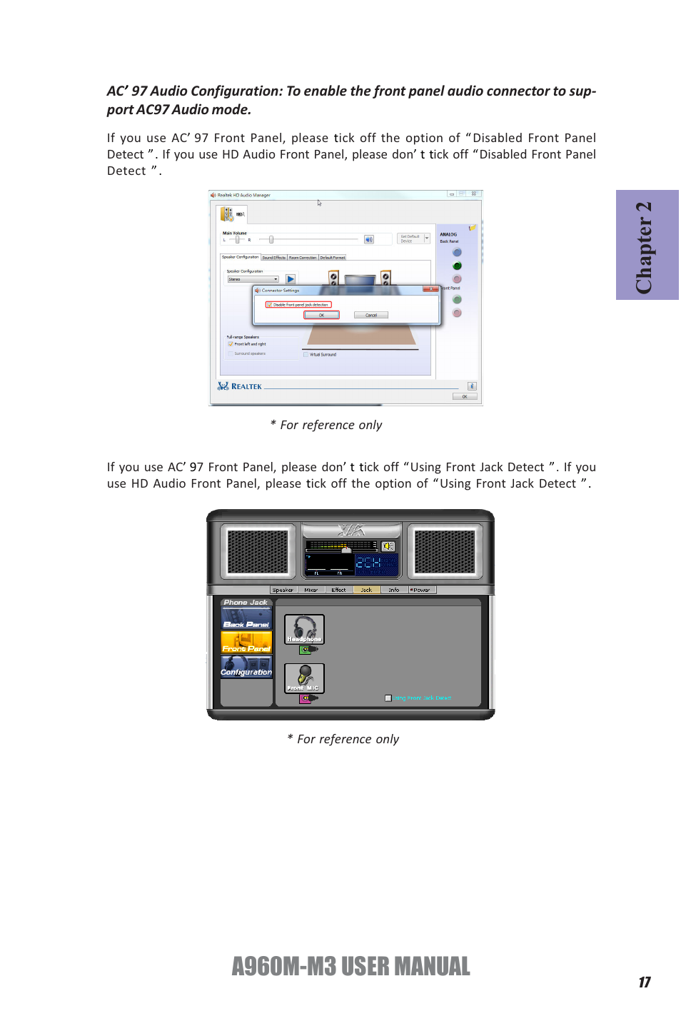 A960m-m3 user manual, Chapter 2 | Elitegroup A960M-M3 (V1.0) User Manual | Page 21 / 68