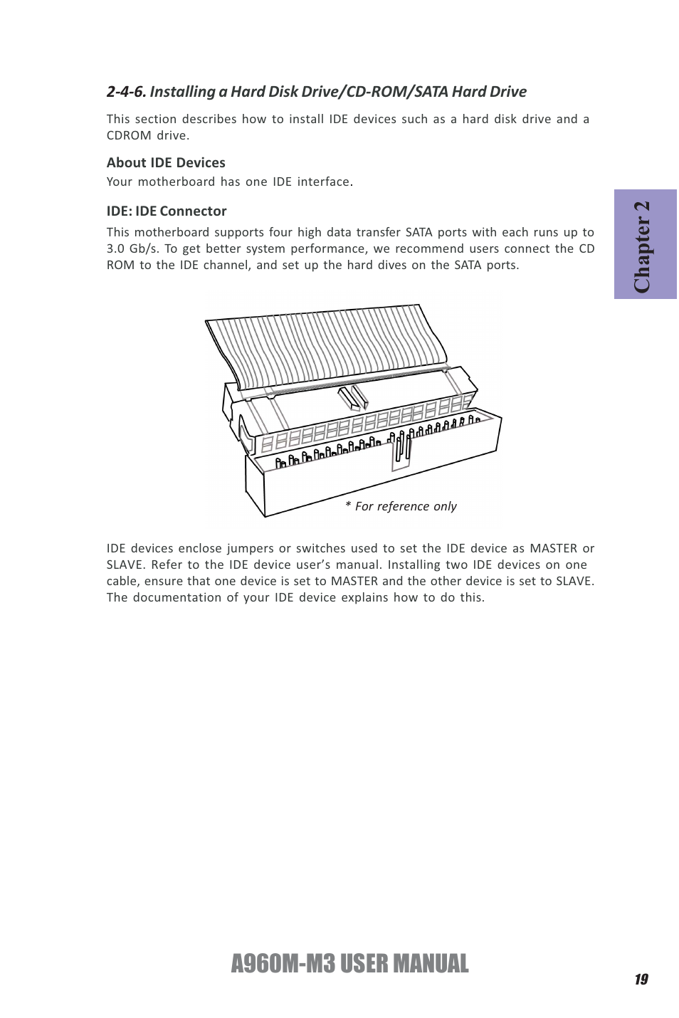 A960m-m3 user manual, Chapter 2 | Elitegroup A960M-M3 (V1.0) User Manual | Page 23 / 68