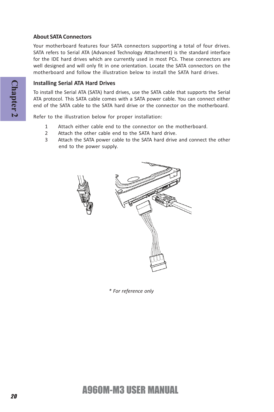 A960m-m3 user manual, Chapter 2 | Elitegroup A960M-M3 (V1.0) User Manual | Page 24 / 68